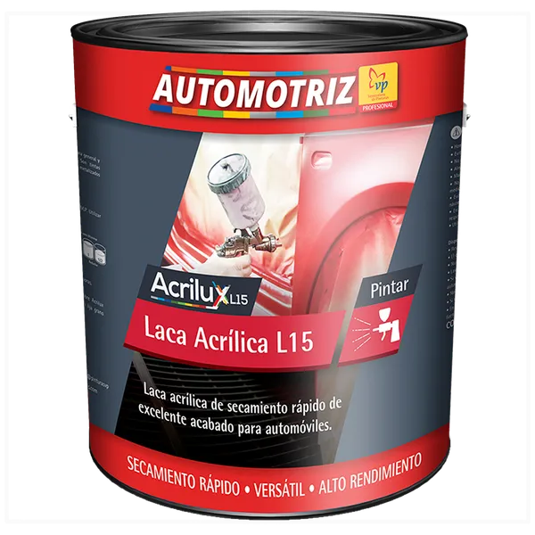Laca Acrílica Automotriz Acrilux VP Negro Galón